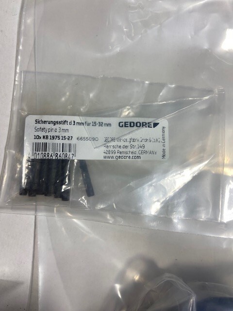 Gedore 14 piece Impact Socket Set 1/2″ Drive, Metric Plus Canvas Bag- NEW