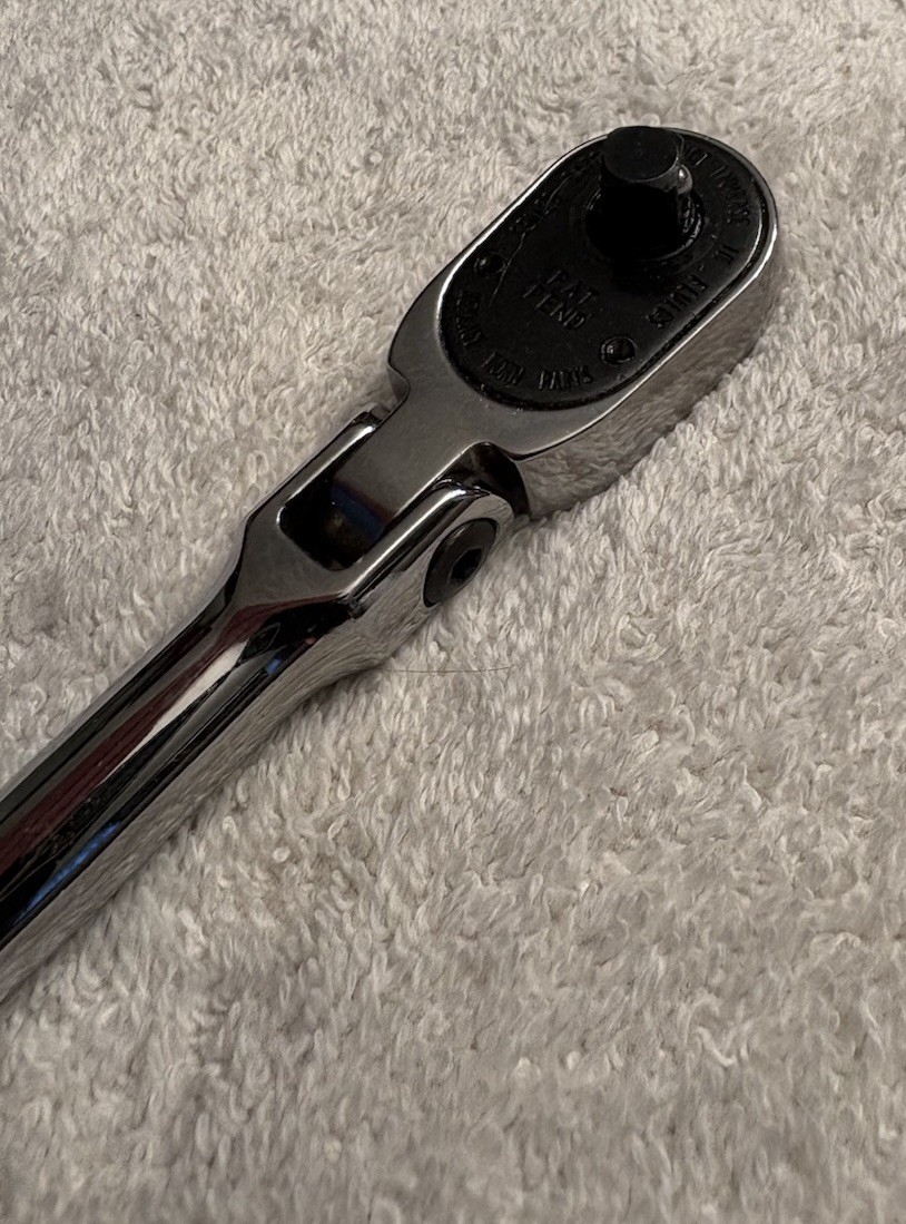 Snap On 1/4” Drive Flex Head Extra Long Hard Handle Ratchet