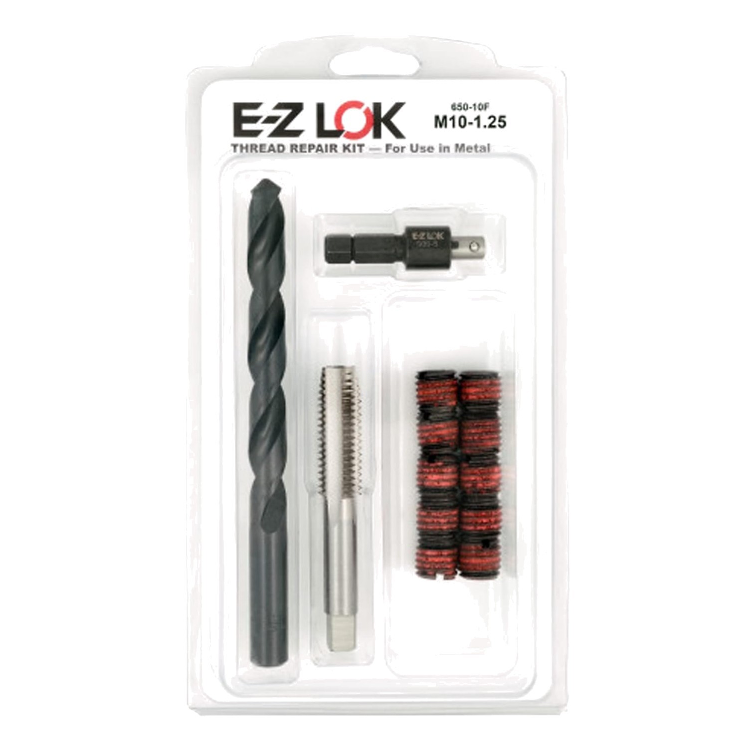 Reinforce Threads with Carbon Steel Insert Kit M10-1.25