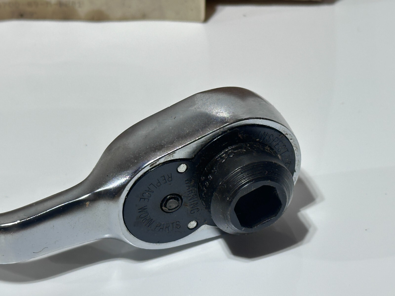 NOS Snap-On USA N6623 1/2 Drive Ratchet Offset Knurled Twist Spinner Handle RARE