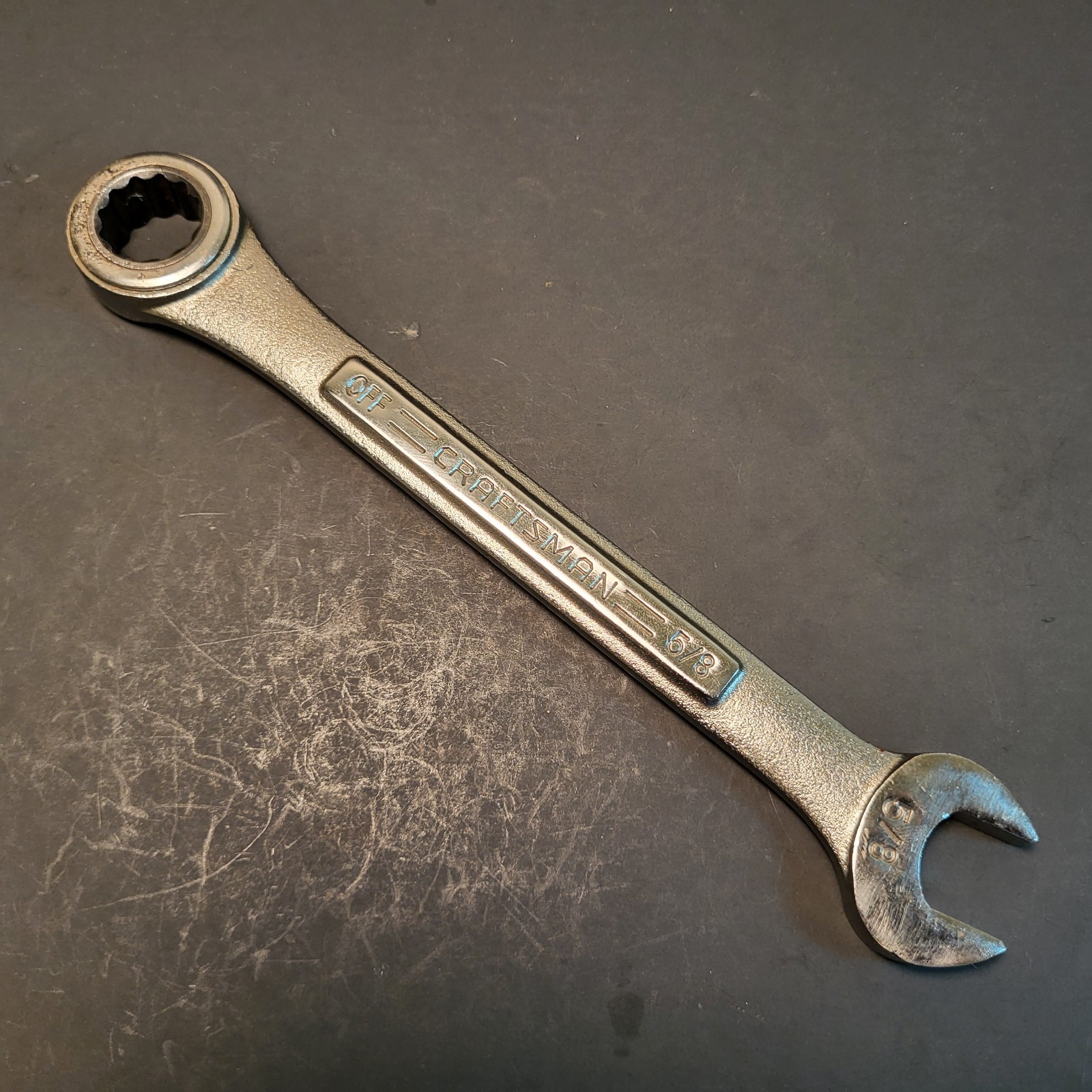 Craftsman ratcheting combination wrench 5/8” made in USA vintage 42638