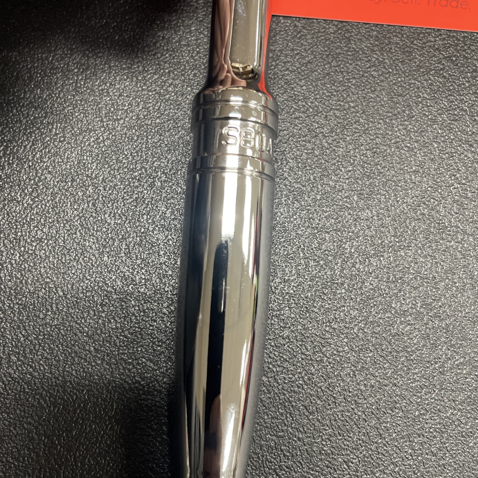 Snap-on Tools USA NEW STYLE 1/2″ Drive Fine 80 Tooth Chrome Handle Ratchet S80A