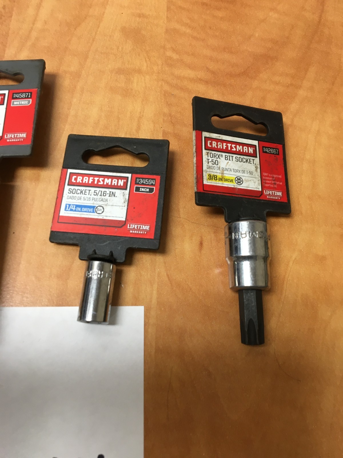 Craftsman Socket 1/4 3/8 Drive Lot of 10 SAE Metric sockets extensions torx