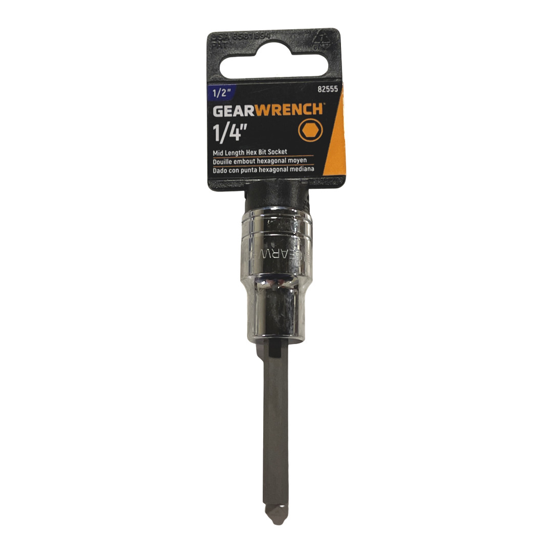 GearWrench 1/2″ Drive Mid Length 6mm Hex Bit Socket 82571