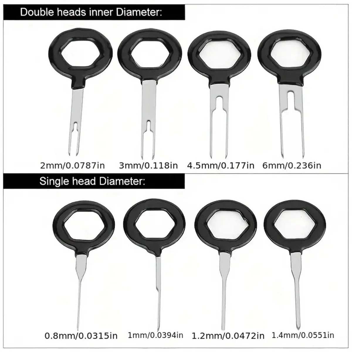 Car Terminal Removal Tool, Stainless Steel 18PCS for Car Truck