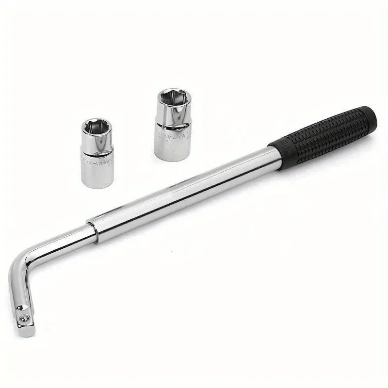 3PCS Tire Socket Wrench L Type Extended Telescopic Rod Repair