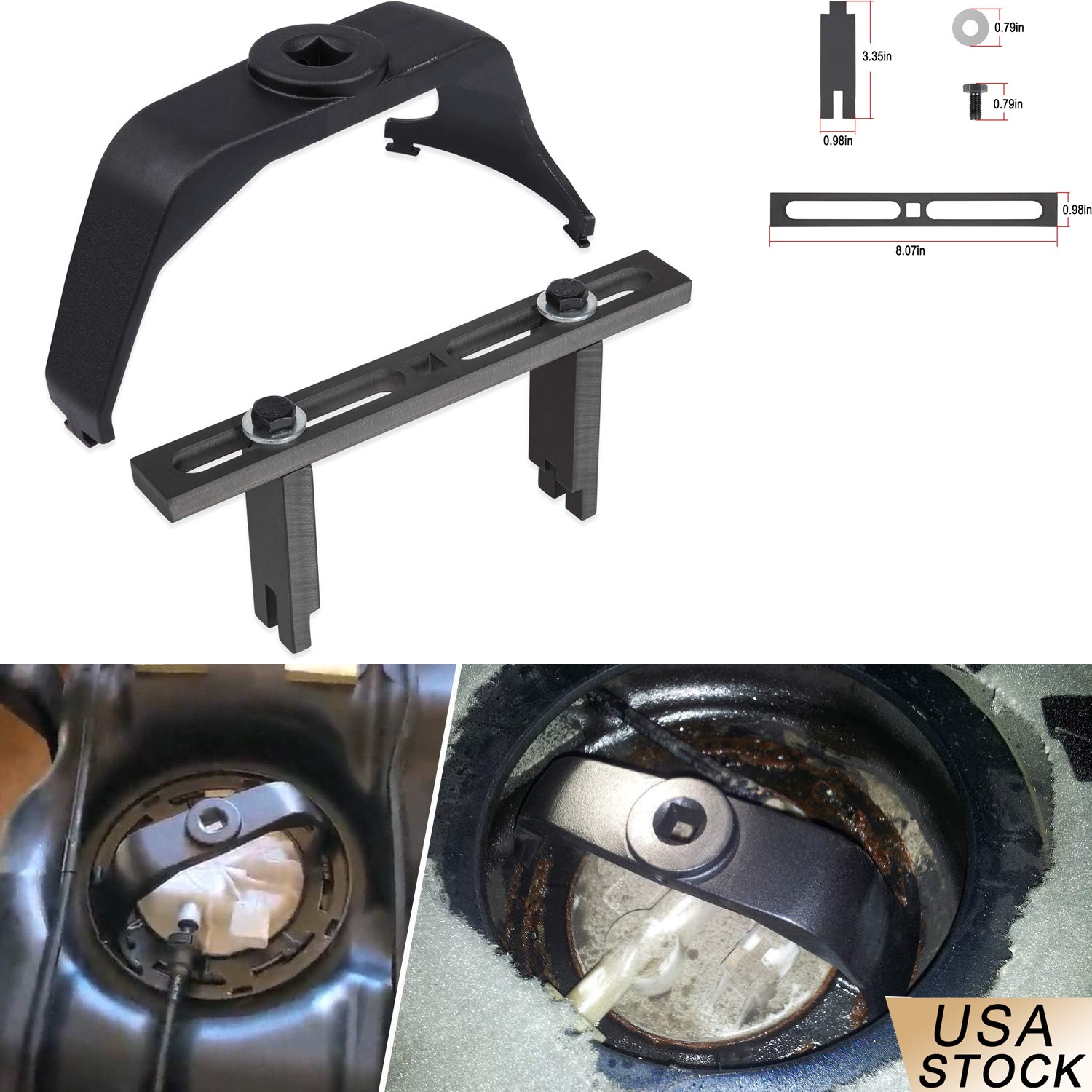 Universal Fuel Tank Lock Ring Tool & Pump Spanner Wrench for Ford F150 Dodge Ram