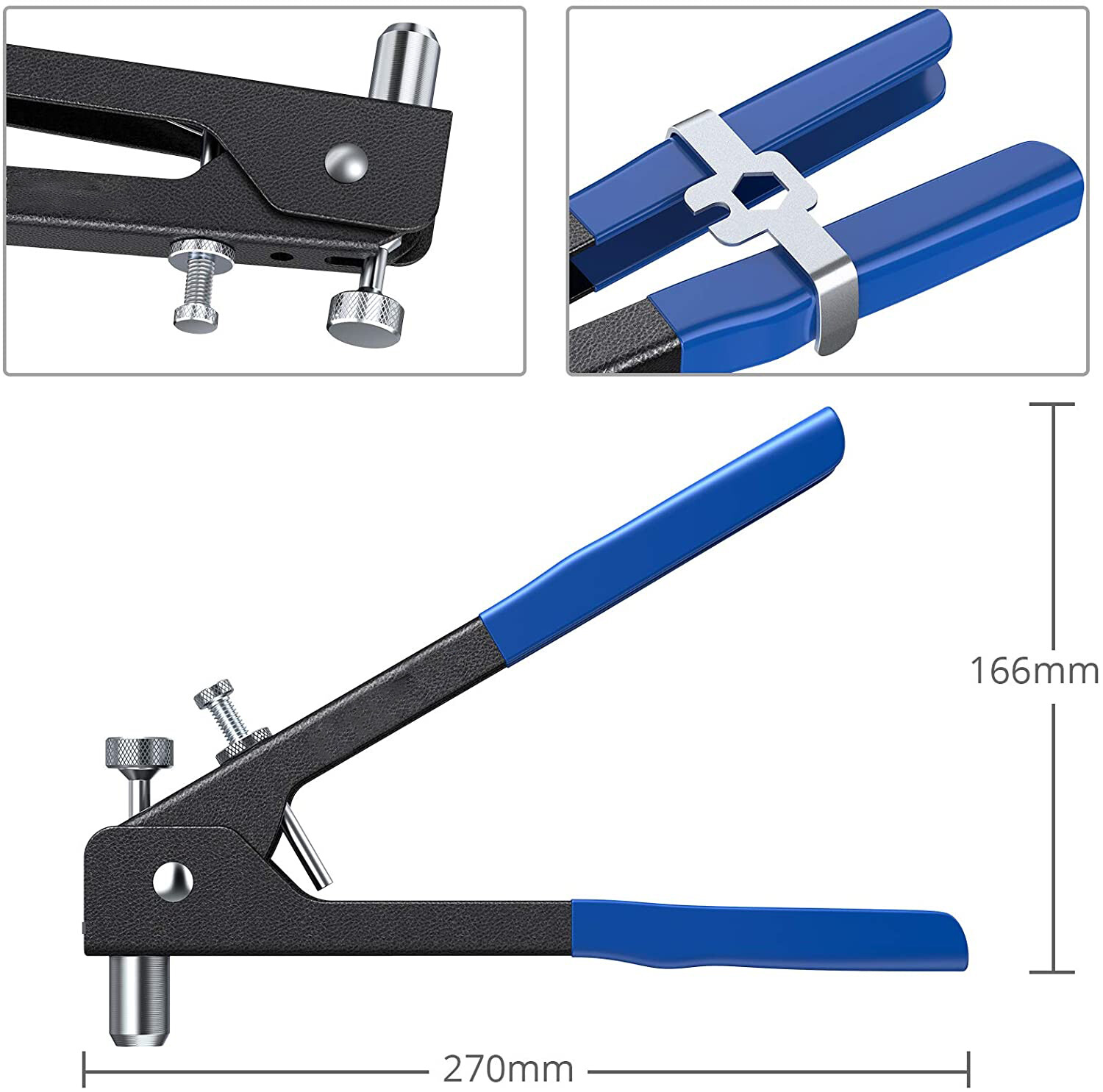 86 Pcs Threaded Nut Rivet Gun M3-M8 Insert Tool Riveter Rivnut Nutsert Riveting