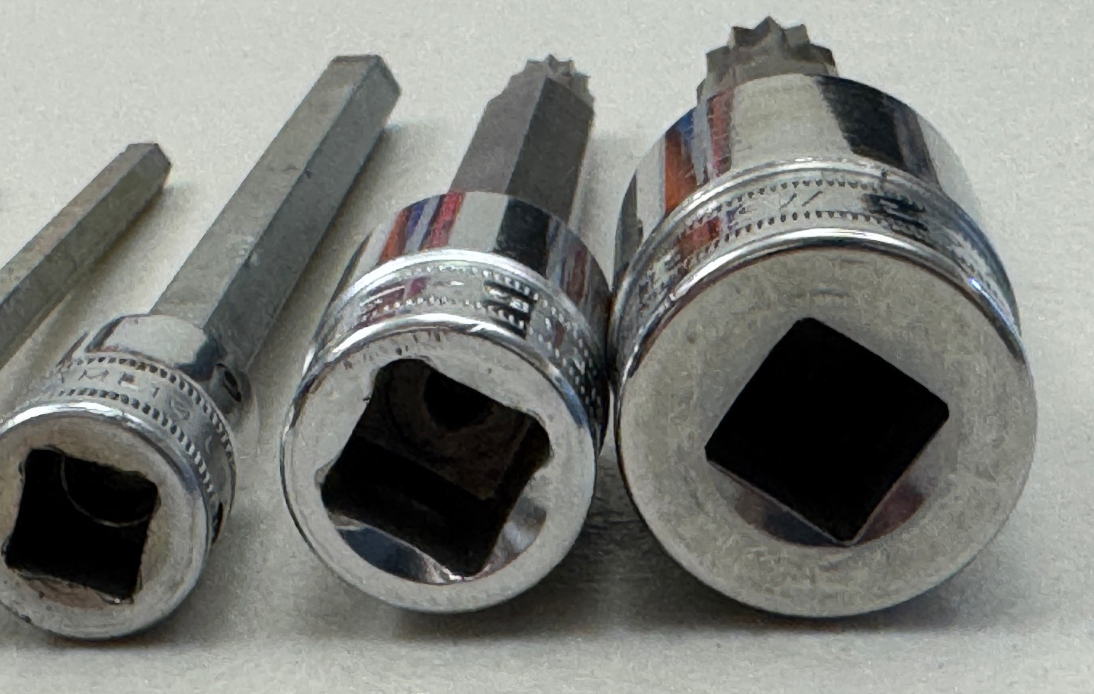 Snap-on 3/8 & 1/2 Dr Metric Bit Sockets ~ 17 Pieces Allen, Torx, Triple Square