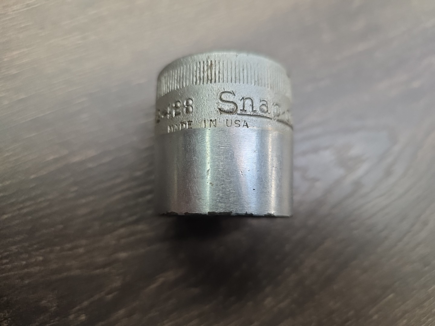 Vintage Snap-On No. 428 7/8” 8pt Double Square Socket 1/2” Drive USA 1940’s Tool