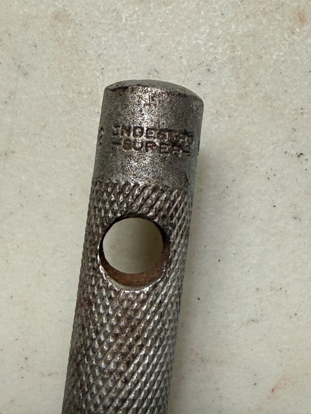 Vintage Indestro Super ,9 Sockets, 1/2″ Drive Ratchet & Breaker Bar, Good Cond
