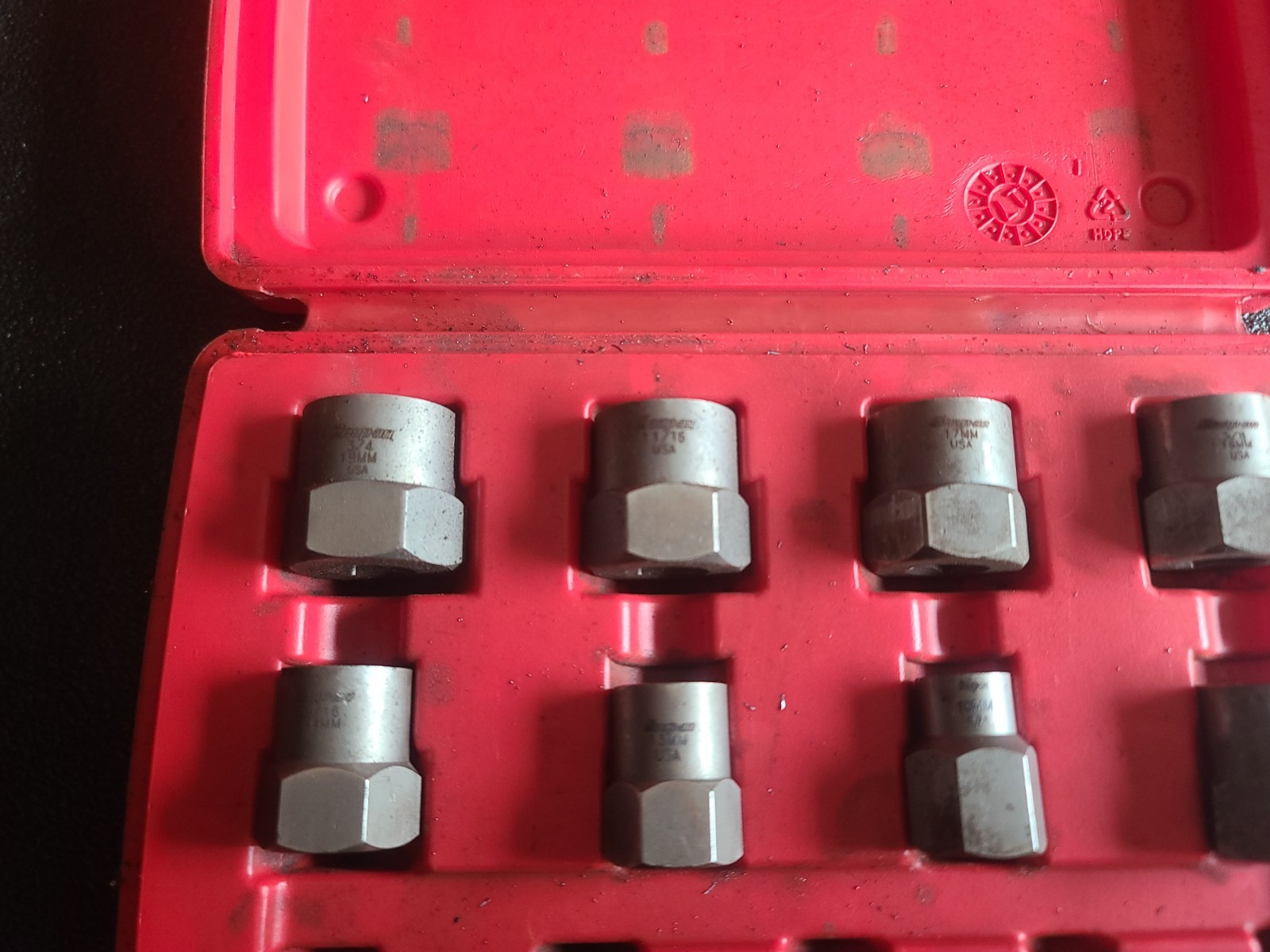 Snap-On BEX13A 13pc 3/8” Drive Hex Head Extractor Set (1/4”-3/4”) (8mm-19mm)