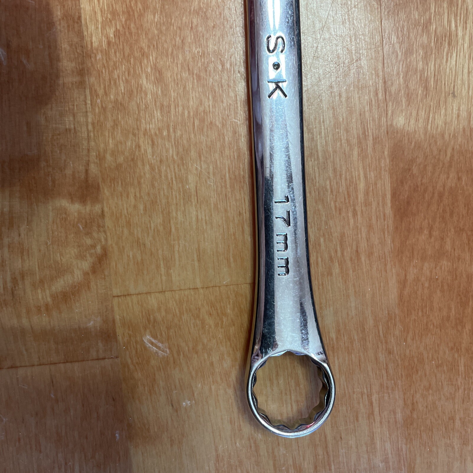 SK Tools 17 Mm Regular Length Super Krome Combination Wrench 88317 Made In USA!