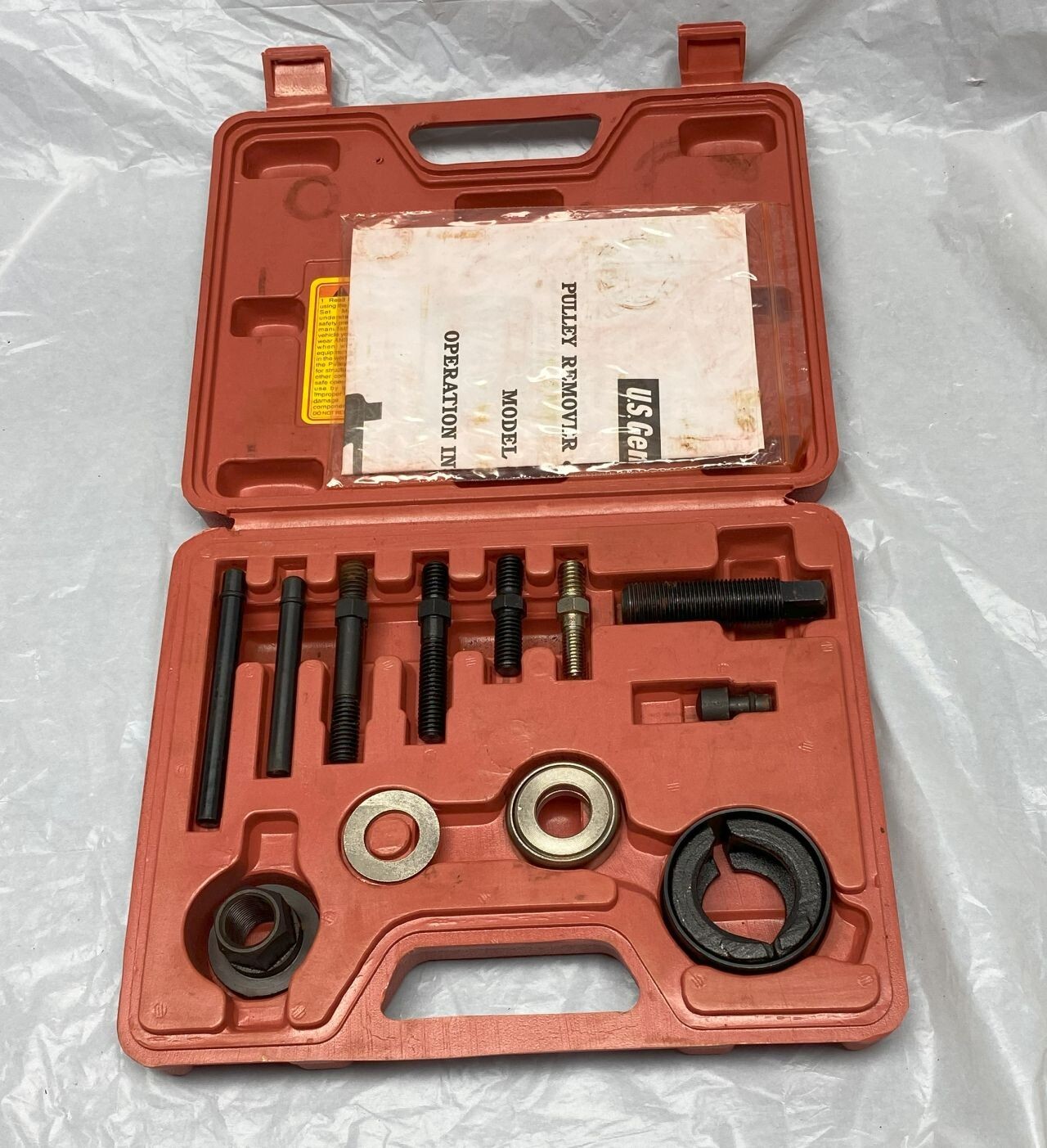 US General 40749 PULLEY REMOVER AND INSTALLER SET Vintage/Complete