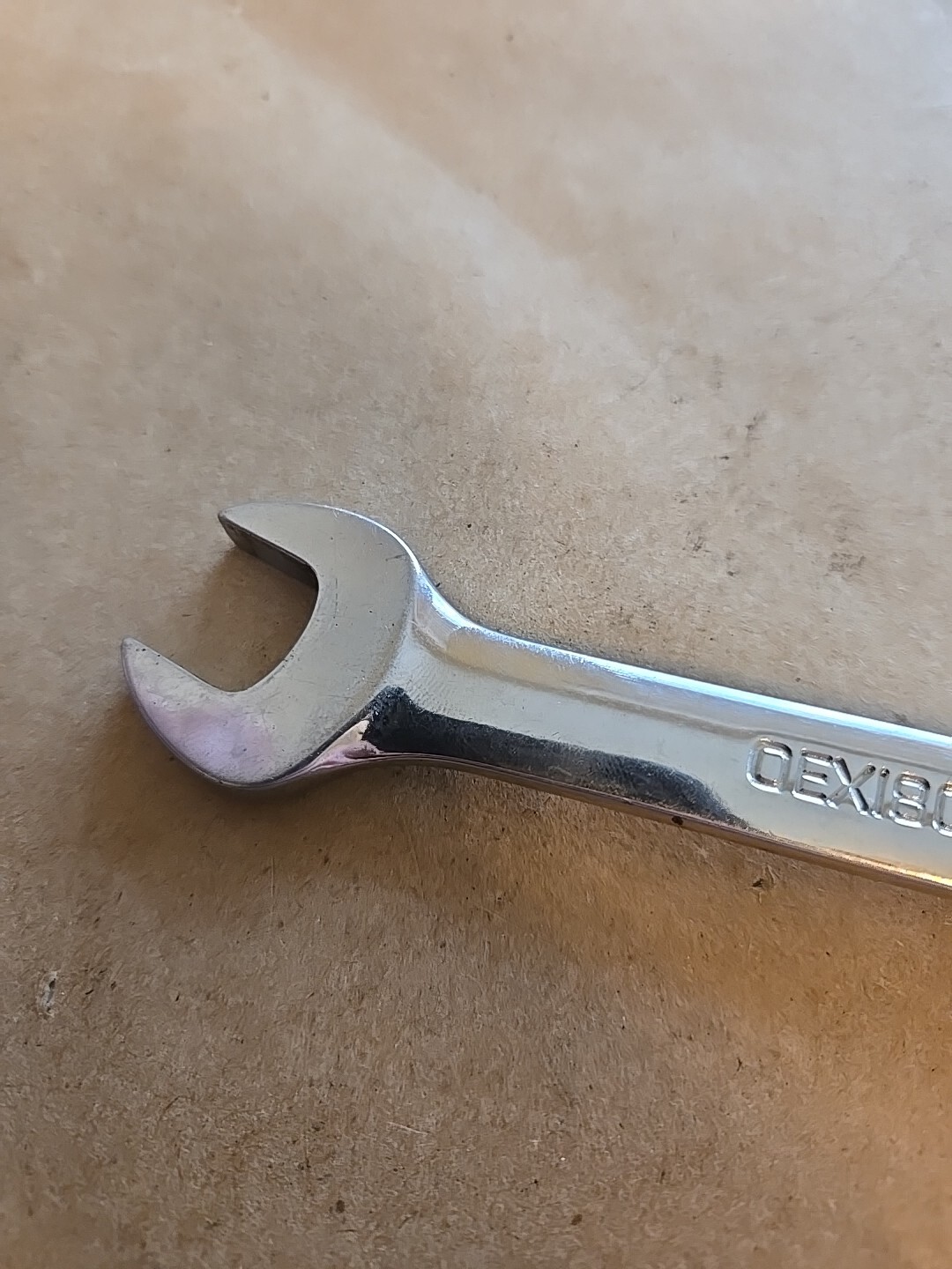 Snap On 9/16″ 12PT SAE Short Chrome Combination Wrench OEX180