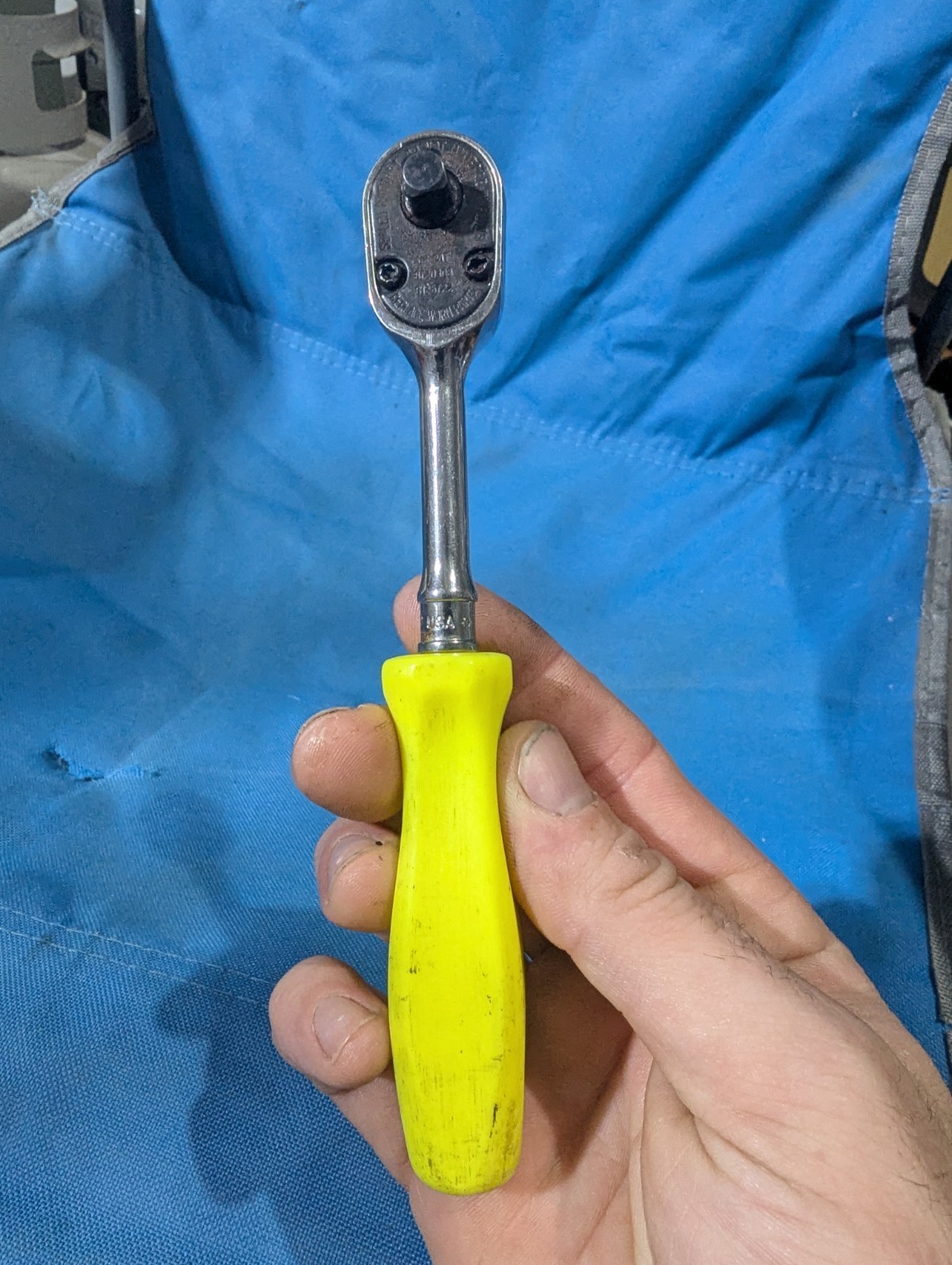 High-Visibility (Hi-Viz) Yellow Hard Grip Snap-on 1/4