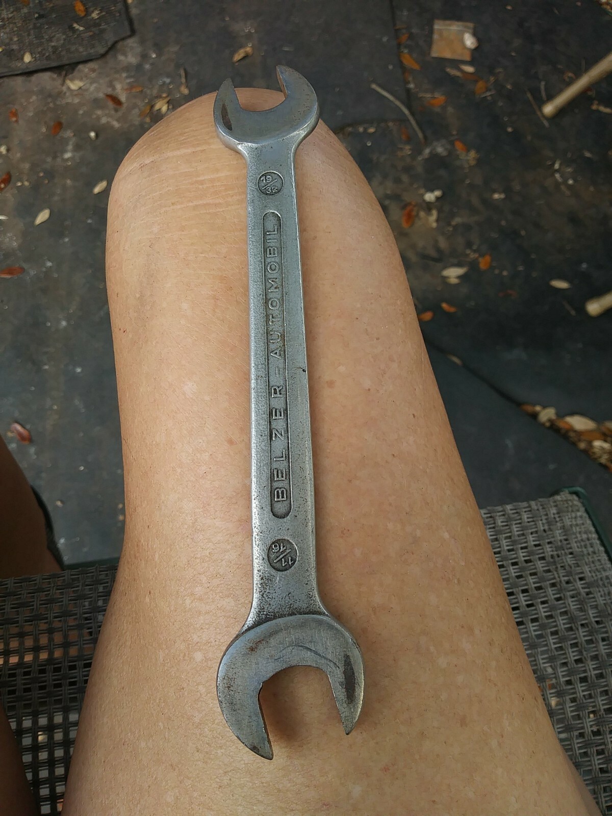 Vintage Wrench BELZER Automobil Open Ended Wrench 19/32 – 11/16 sae