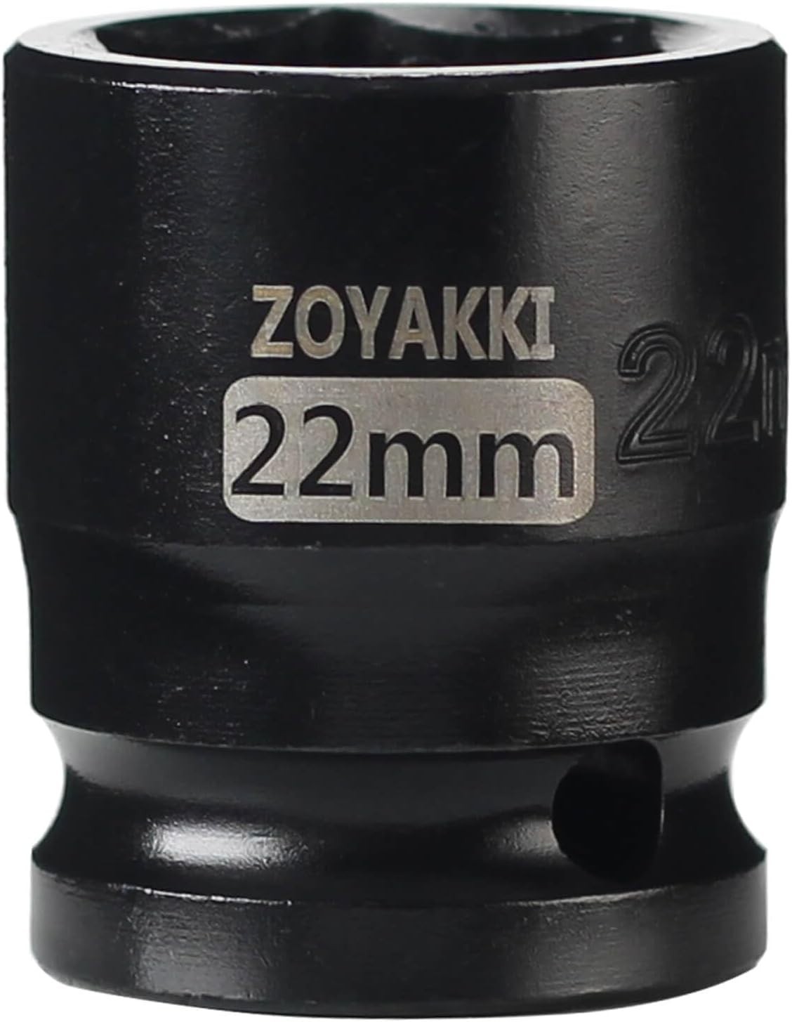 22mm Shallow Impact Socket – 1/2″ Drive CR-MO Steel for Secure Axle Nut Removal