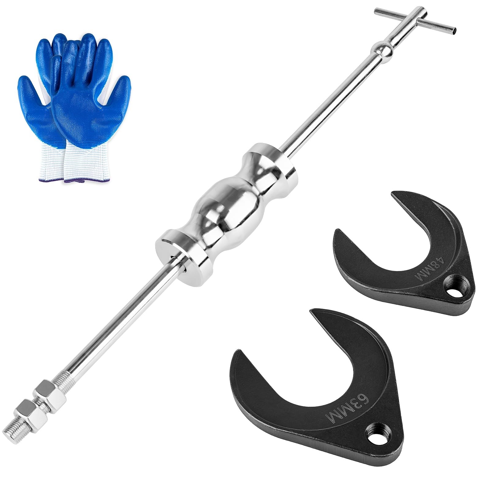 Clatoon Inner CV Axle Puller Tool with 5/8″-18 Slide Hammer, Hammer…