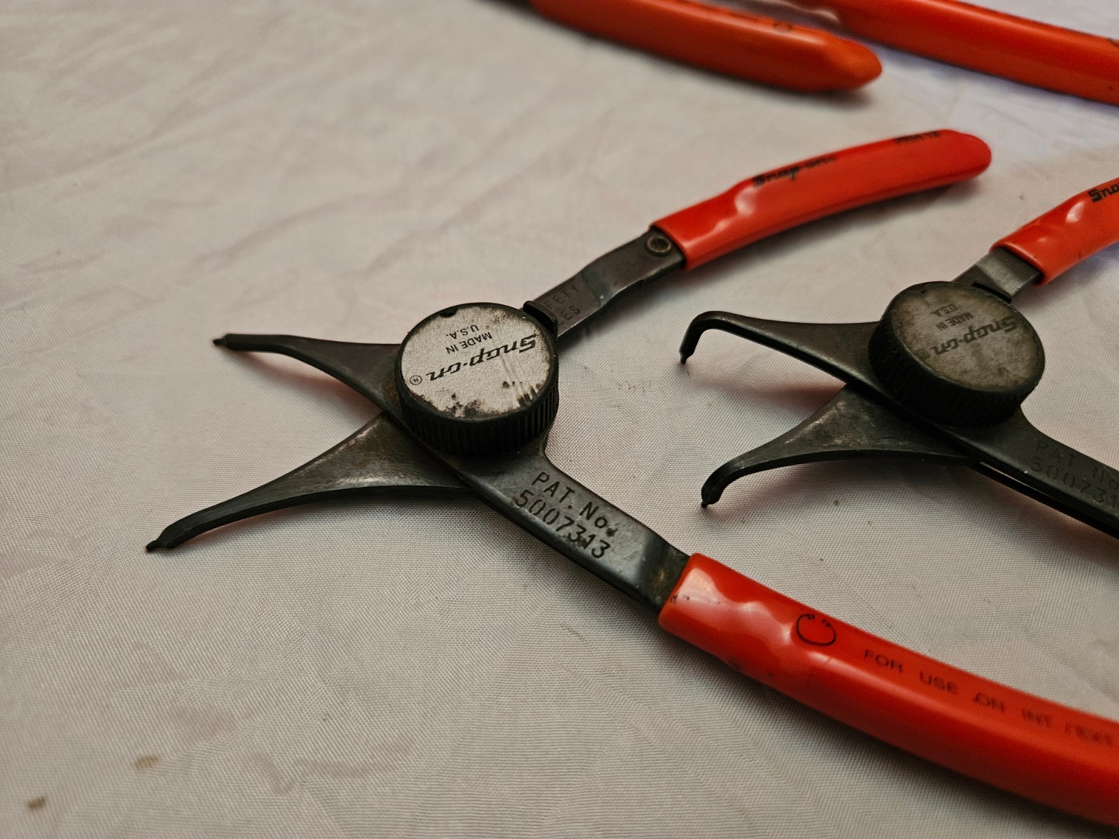 Snap-on 4 Piece Convertible Internal External Snap Retaining Ring Pliers Set TB