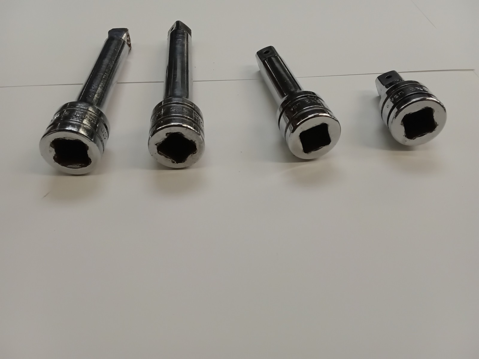 Lot of 4 Snap On Tools ½” Drive Socket Extension Bar- SXW5, SX5, SX3, SX2