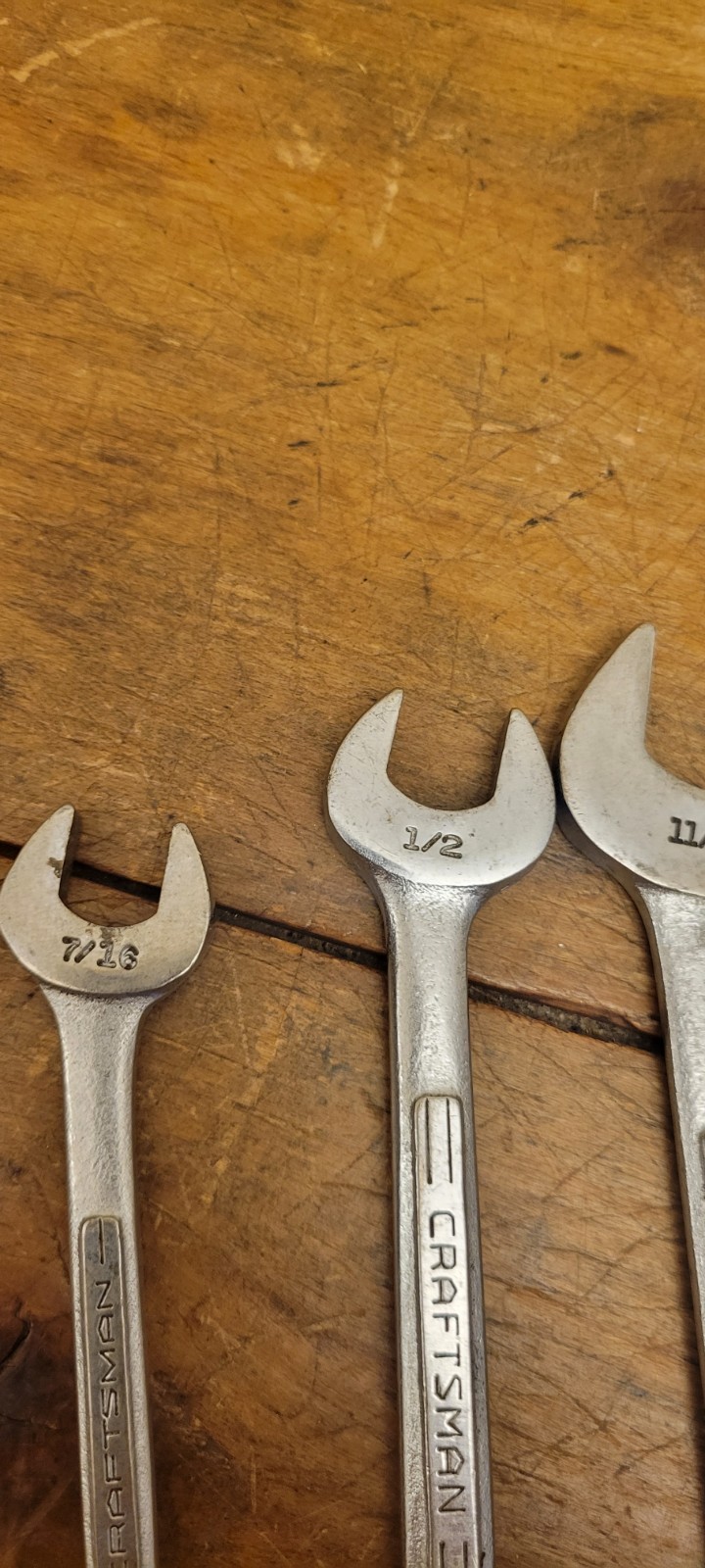 Vintage Craftsman – V-USA SAE Double Open End Wrench Set – 5 Pieces – nice!