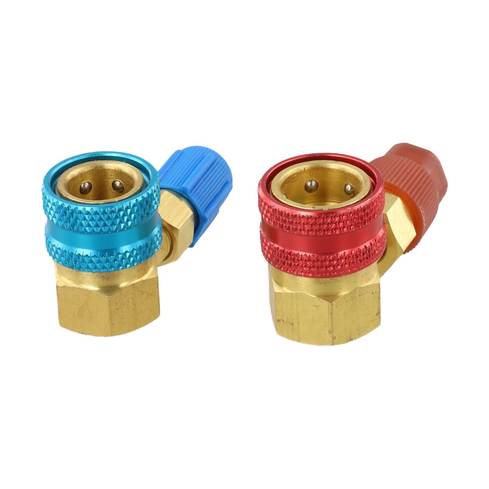 90 Degree Side Quick Coupler Adapter Kit Brass for R1234YF to For R134A Systems