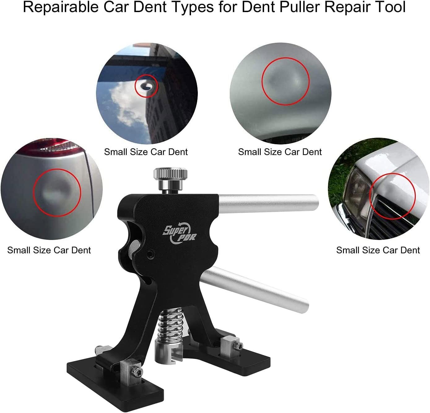 Auto Body Repair Hail Removal Car Paintless Dent Puller Bridge Tool Lifter Kit