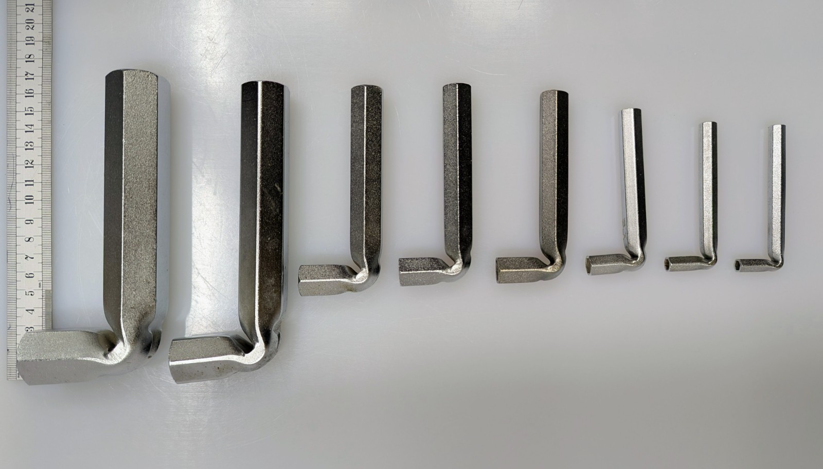 8 FACOM & ETERNUM L-Shape Hex Wrenches Sizes: 5, 5.5, 8, 11, 12, 13, 19, & 23mm