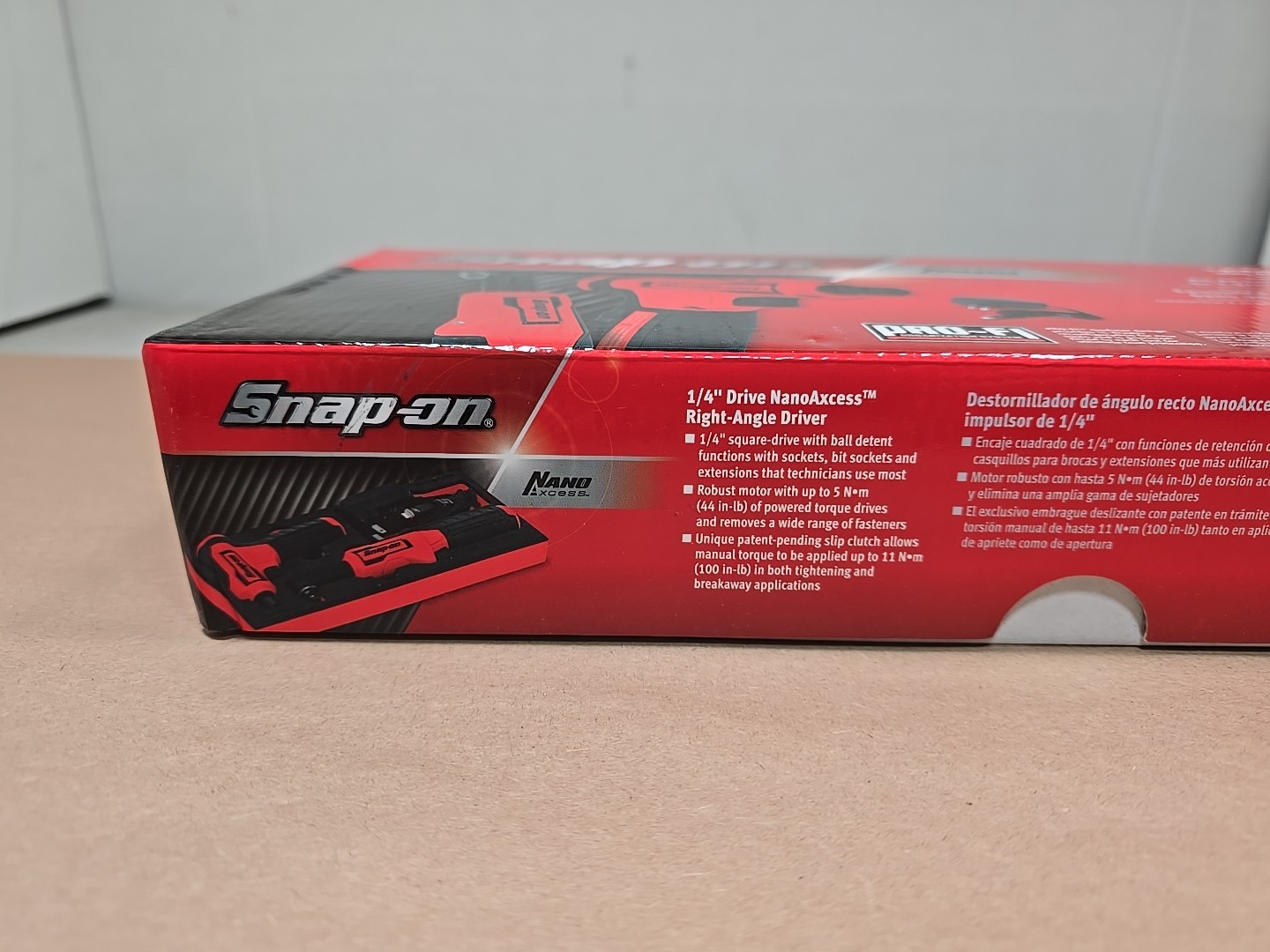 SNAP ON TOOLS NEW CTNN2Q3KF Nano/Axcess Tool Kit RED 1/4″ Drive & Hex Bit 2Pc