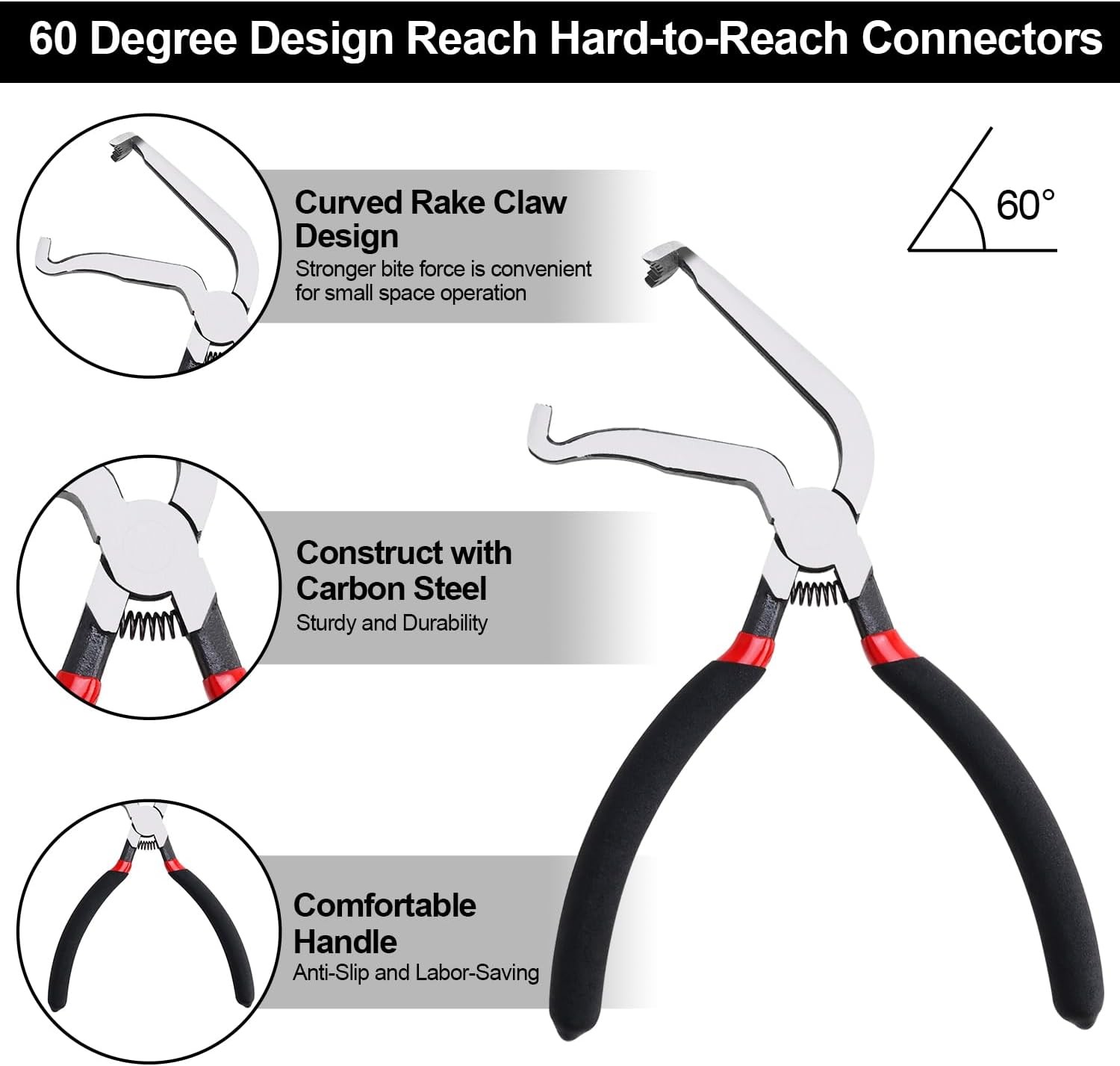 4Pcs Electrical Disconnect Pliers Connector Separator Terminal Plug Removal Tool
