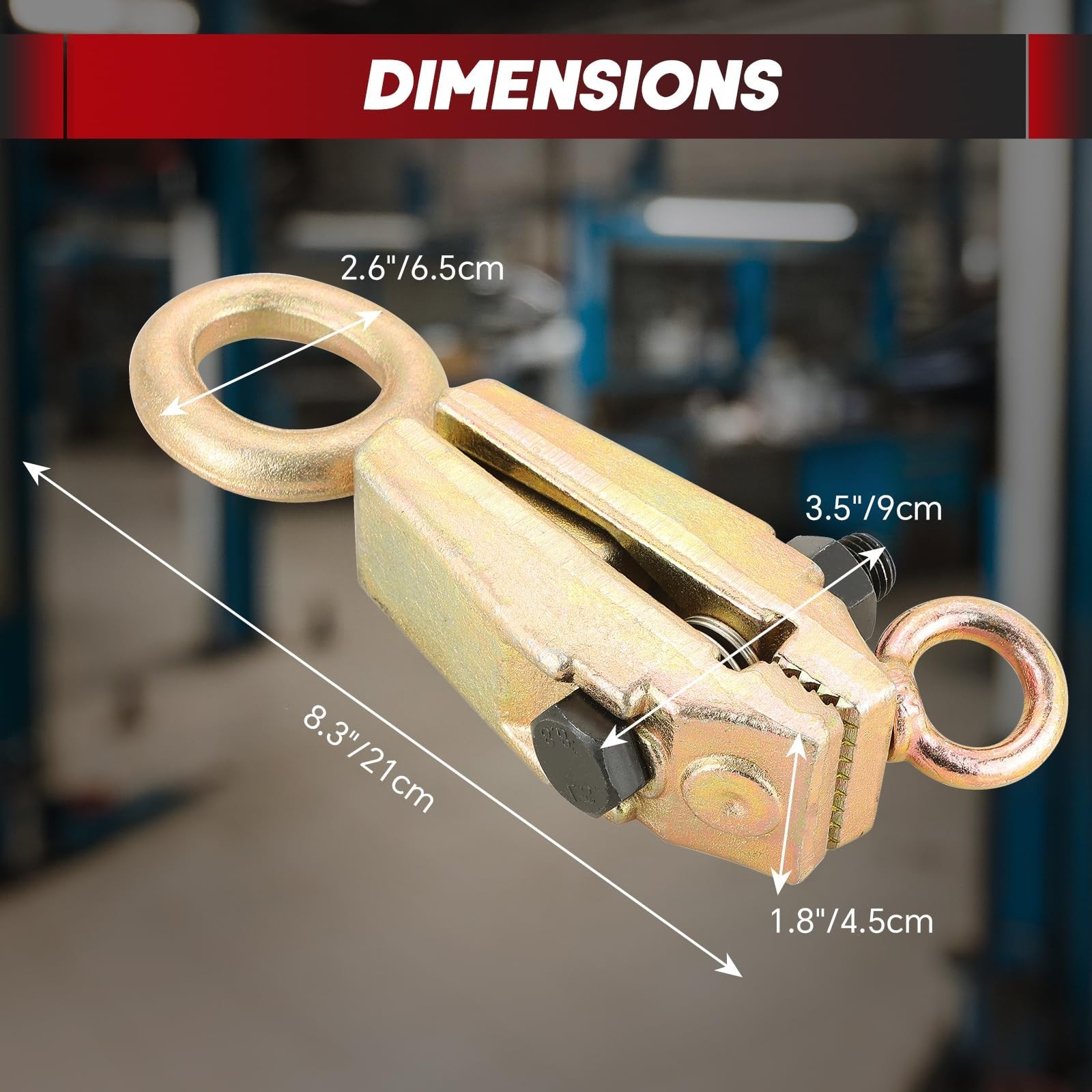 5 Ton Auto Body Repair Clamp Tool | Self-Tightening Frame Pull Clamps for Collis