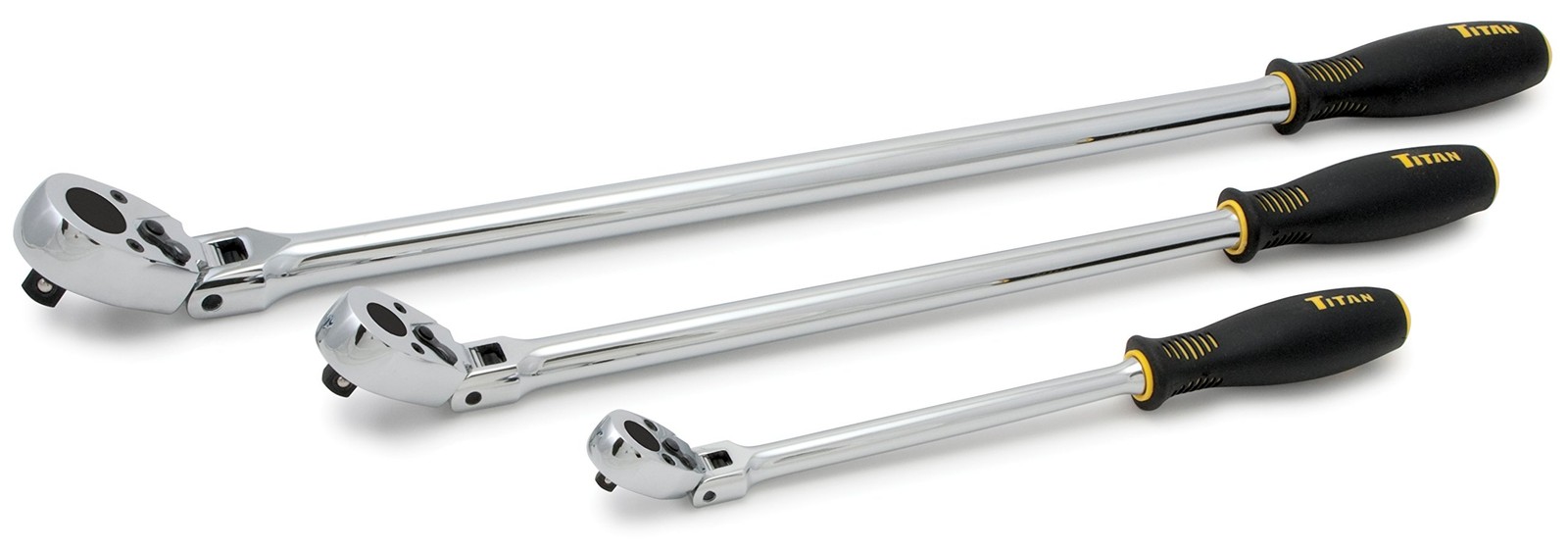 Titan 11303 3 Pc. Extra-long Flex-head Ratchet Set