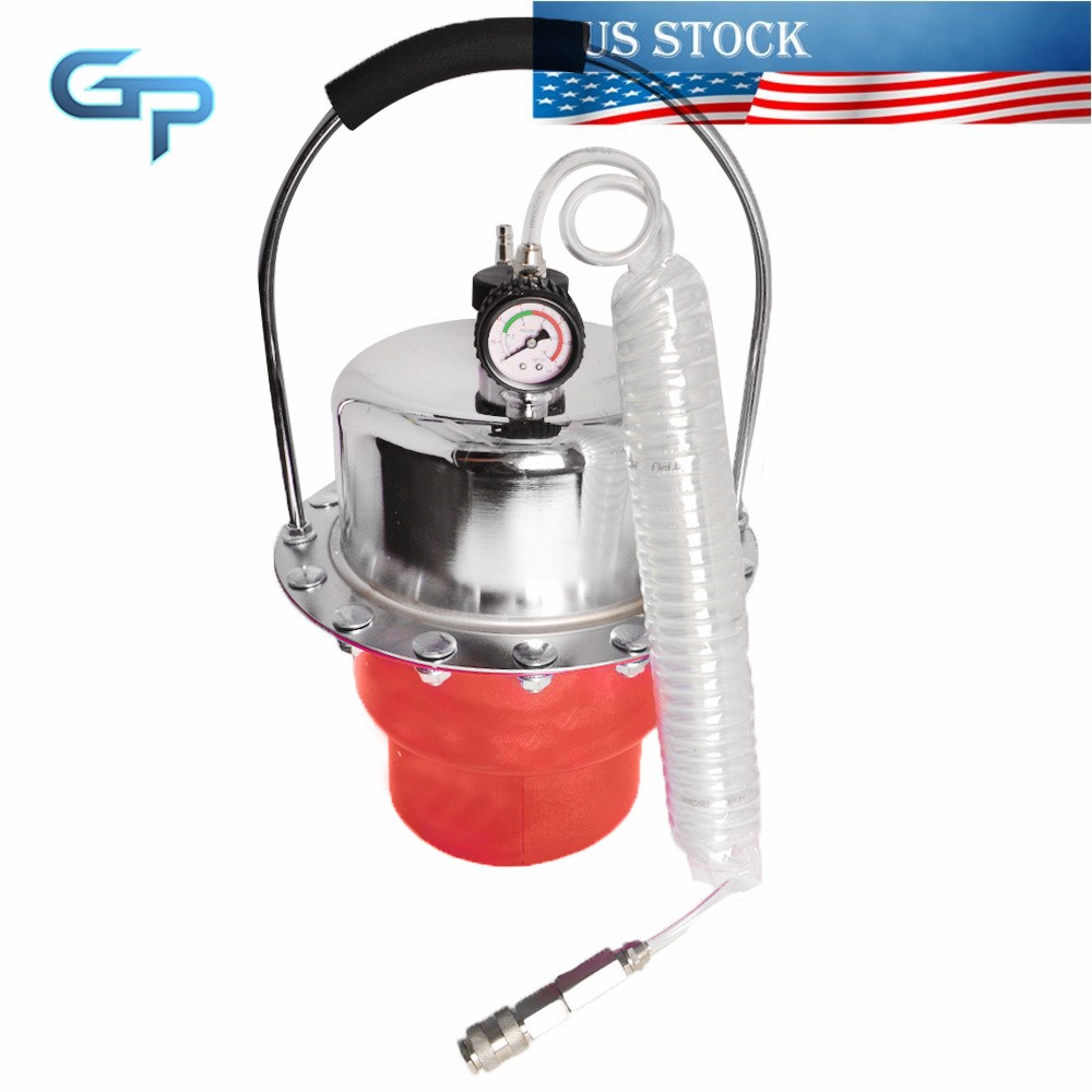 5L Pneumatic Air Pressure Kit Brake & Clutch Bleeder Valve System Tool Portable