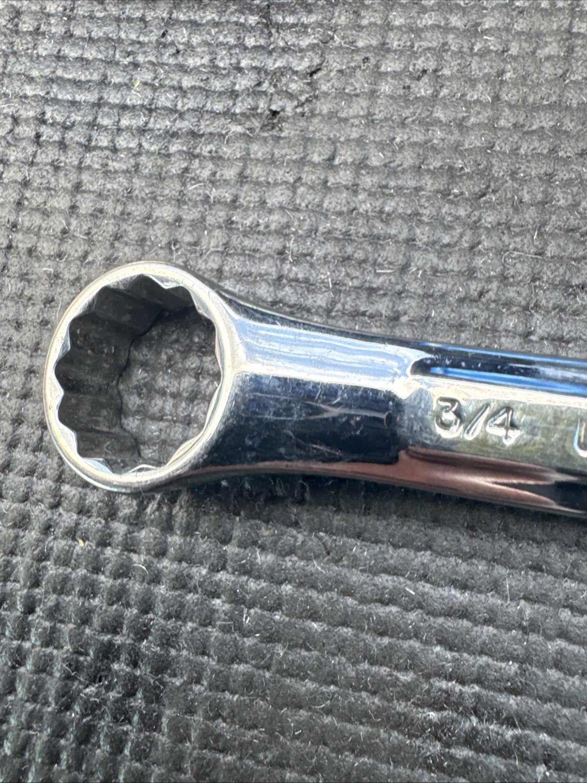 Sears CRAFTSMAN 3/4” Short SAE Combination Wrench 12pt -VV- 44109 USA Stubby