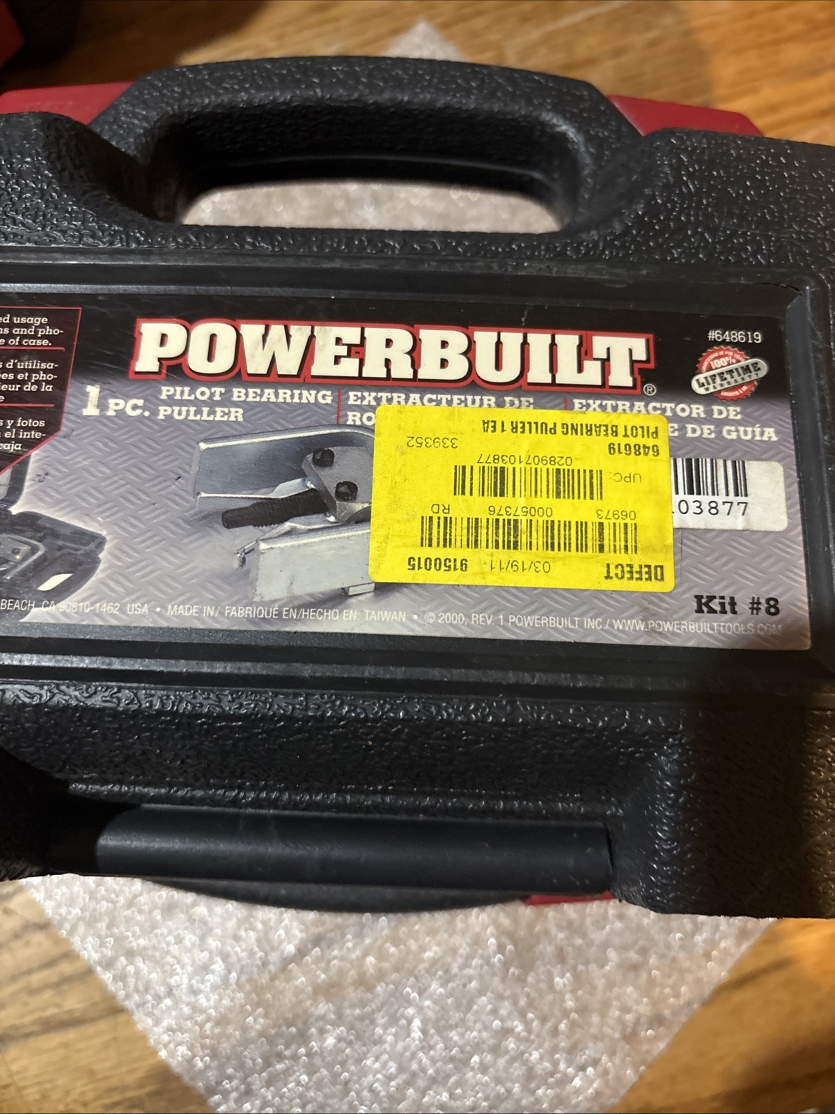 (2) Powerbuilt Pilot Bearing Puller Kit, model 648619