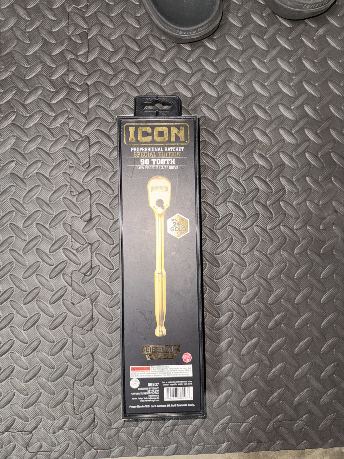 Low profile Gold Icon 3/8 Drive Ratchet Sealed In Box Brand New