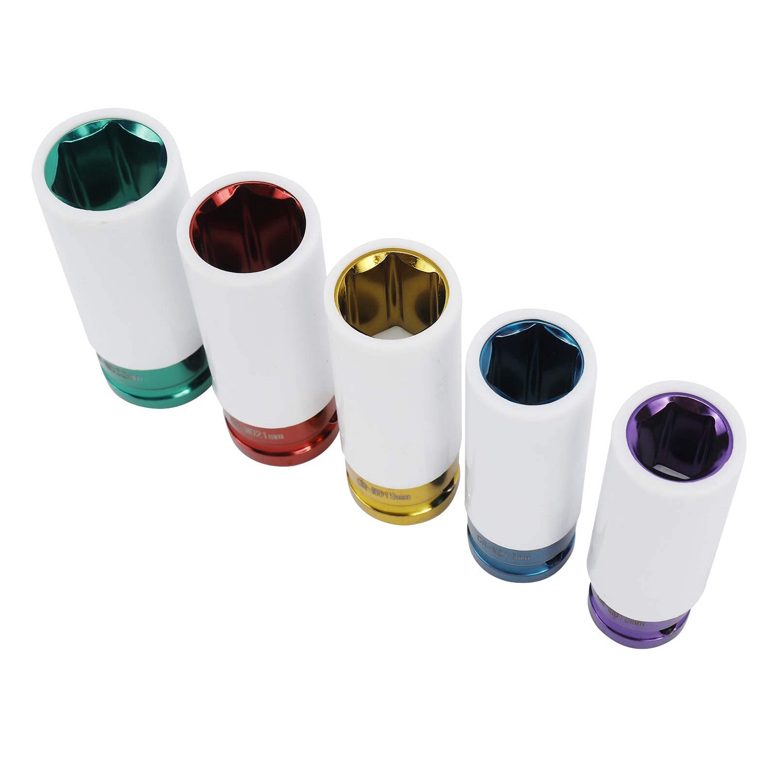 Lug Nut Socket Impact Socket Set Thin Wall Socket Wheel Protector Set 1/2″ 5pcs