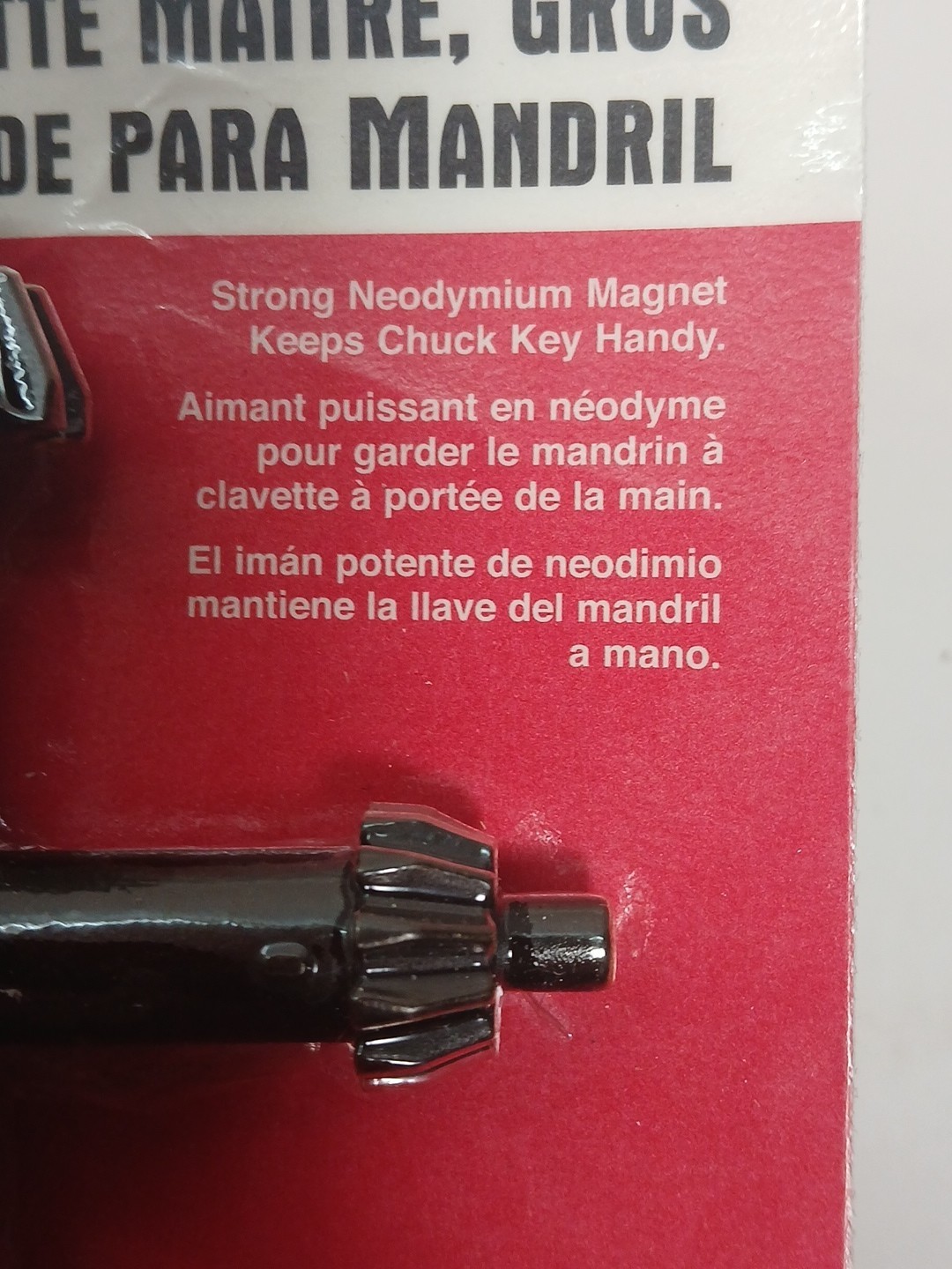 Lisle 12060 Large Master Magnetic Chuck Key with 4 Sizes