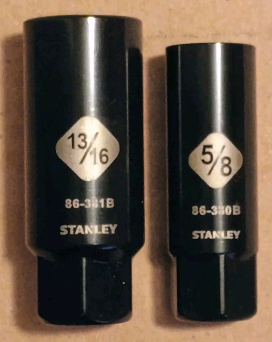 Stanley Black Chrome Spark Plug Socket Set for 3/8″ Inch Drive 5/8″ and 13/16″