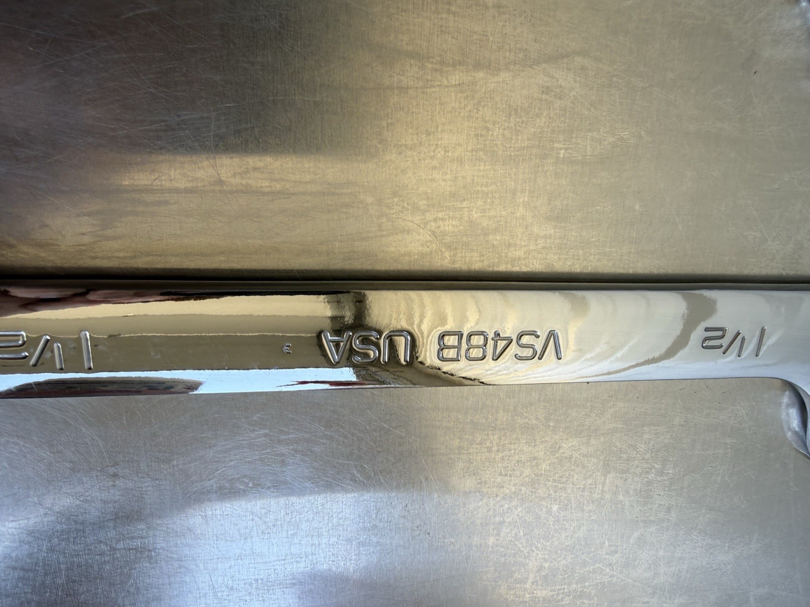 Snap-On Tools USA 2 SAE 4-Way Open-End Angle Wrench Set VS42B And VS48B Used