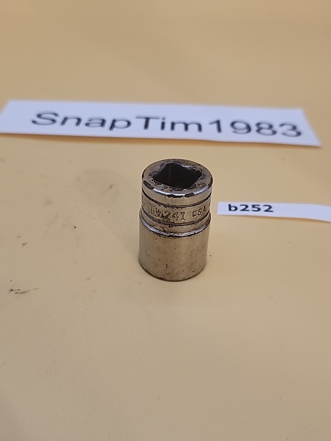 Snap-on Tools TW241 1/2″ Drive 3/4″ Shallow 6 Point SAE Socket – USA
