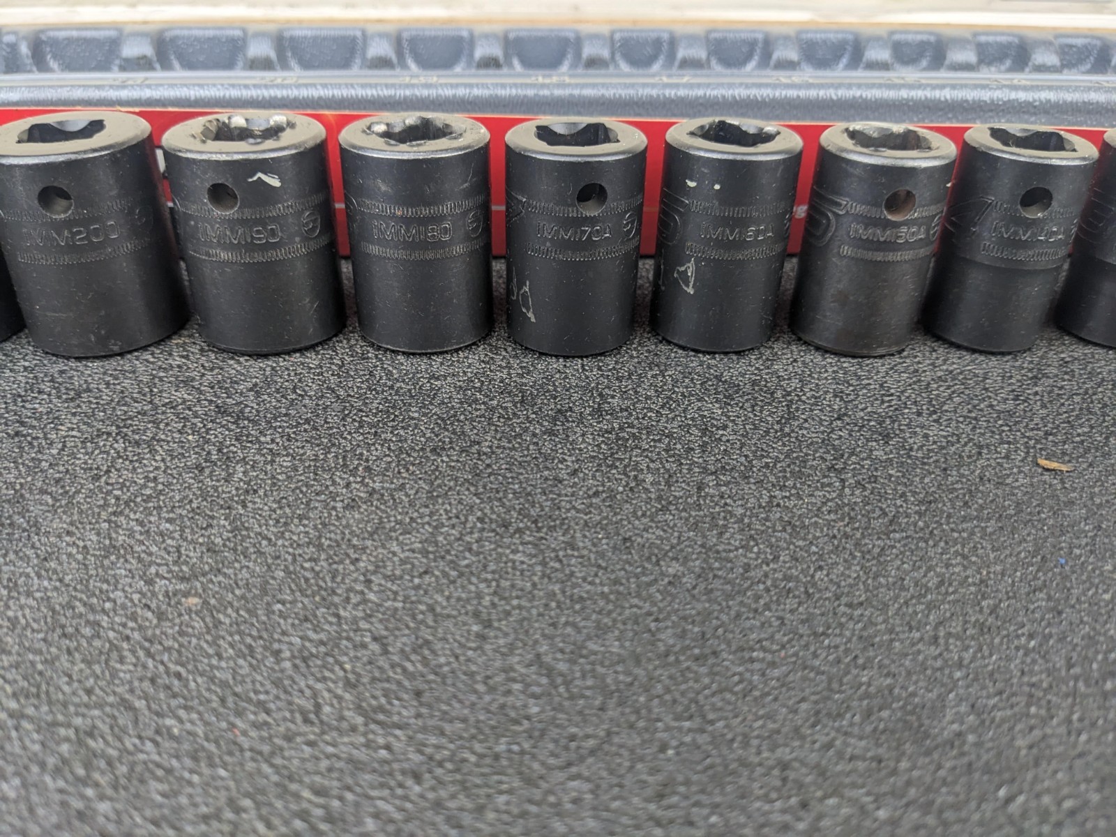 #bm356 Snap On Tools 315IMMYA 15pc 1/2″ Drive Metric Impact Socket Set 10-24mm
