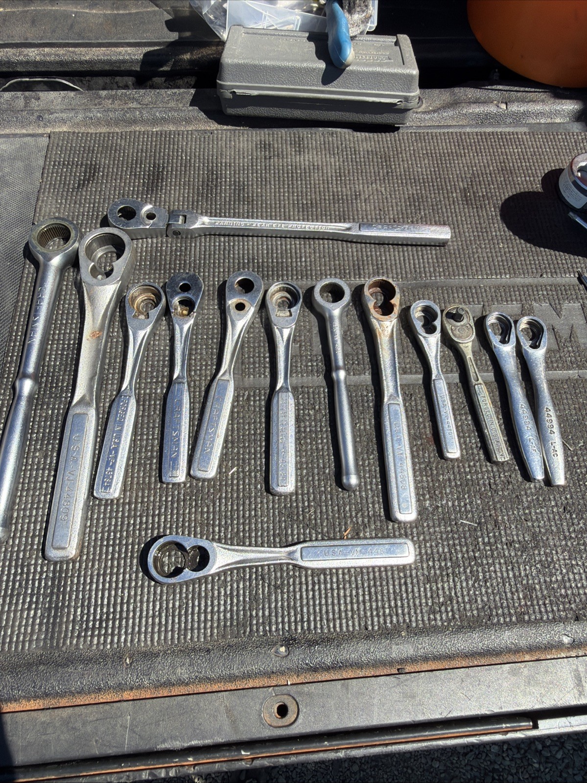 (14) Sears Craftsman Ratchet Bodies ONLY NO GUTS 1/2” Drive 3/8” & 1/4” Plus Flx