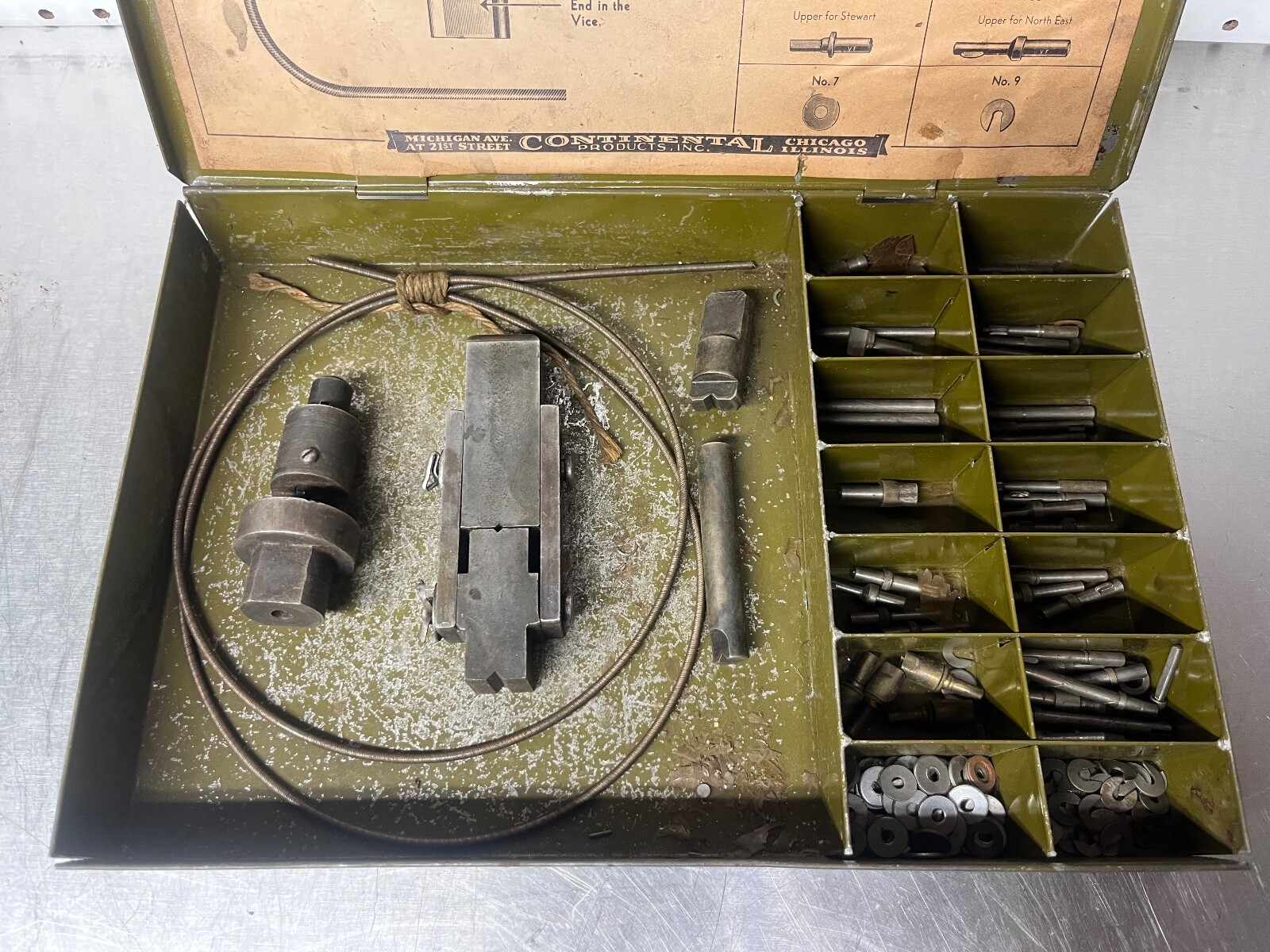 Continental Automotive Flexible Shaft Swage Block Tool 1930’s Stewart Ford Dodge