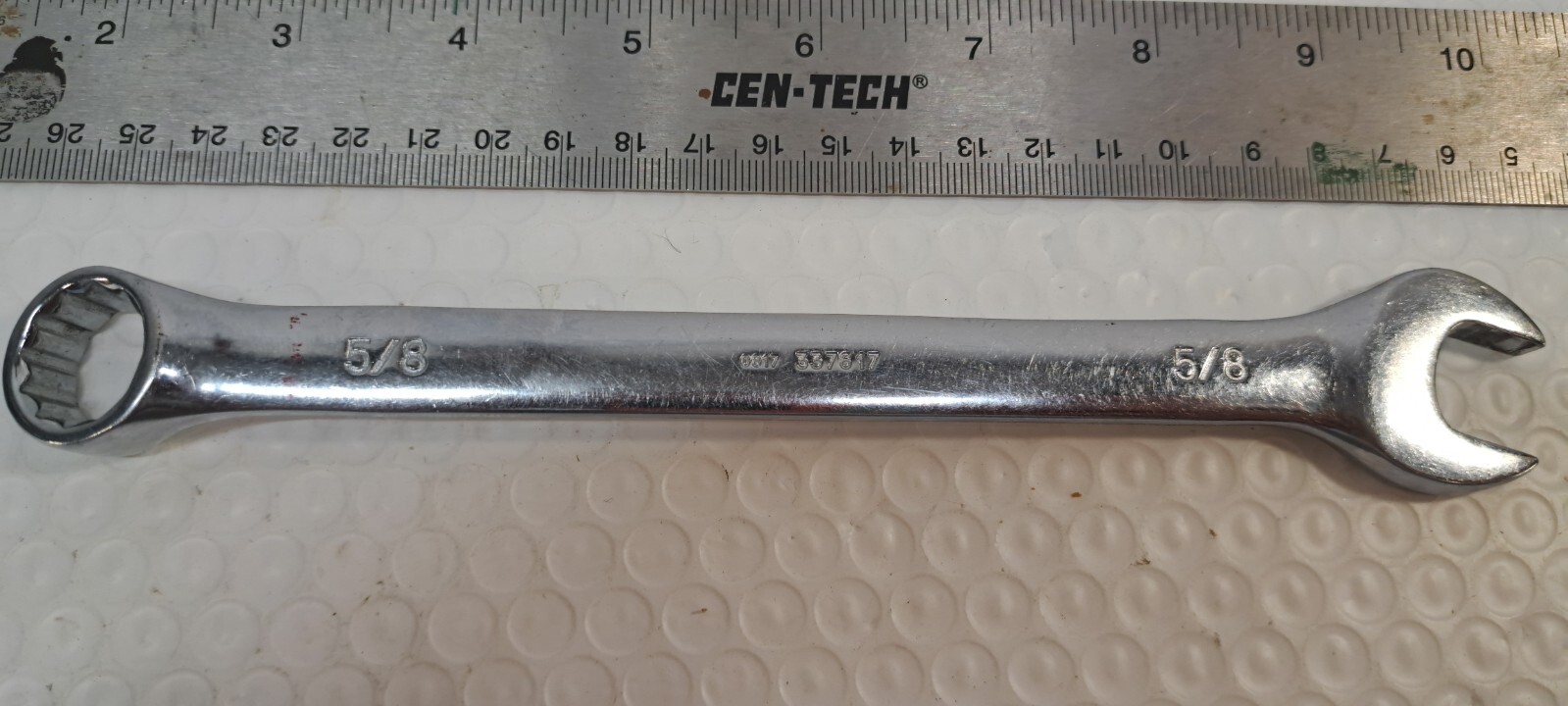 Kobalt 5/8″ Standard SAE 12 Point Polished Chrome Combo Open Box Wrench 337617