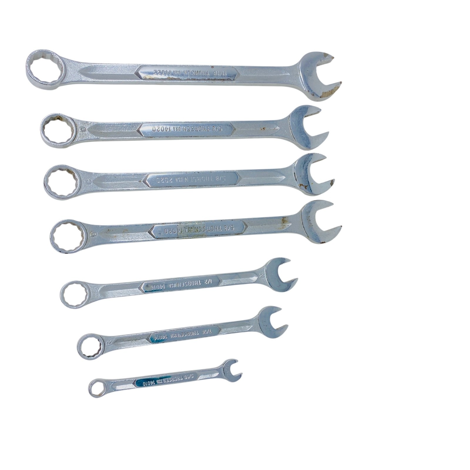 Thorsen USA Combination Wrench Lot Set SAE Mechanics Tools, 7 Pcs