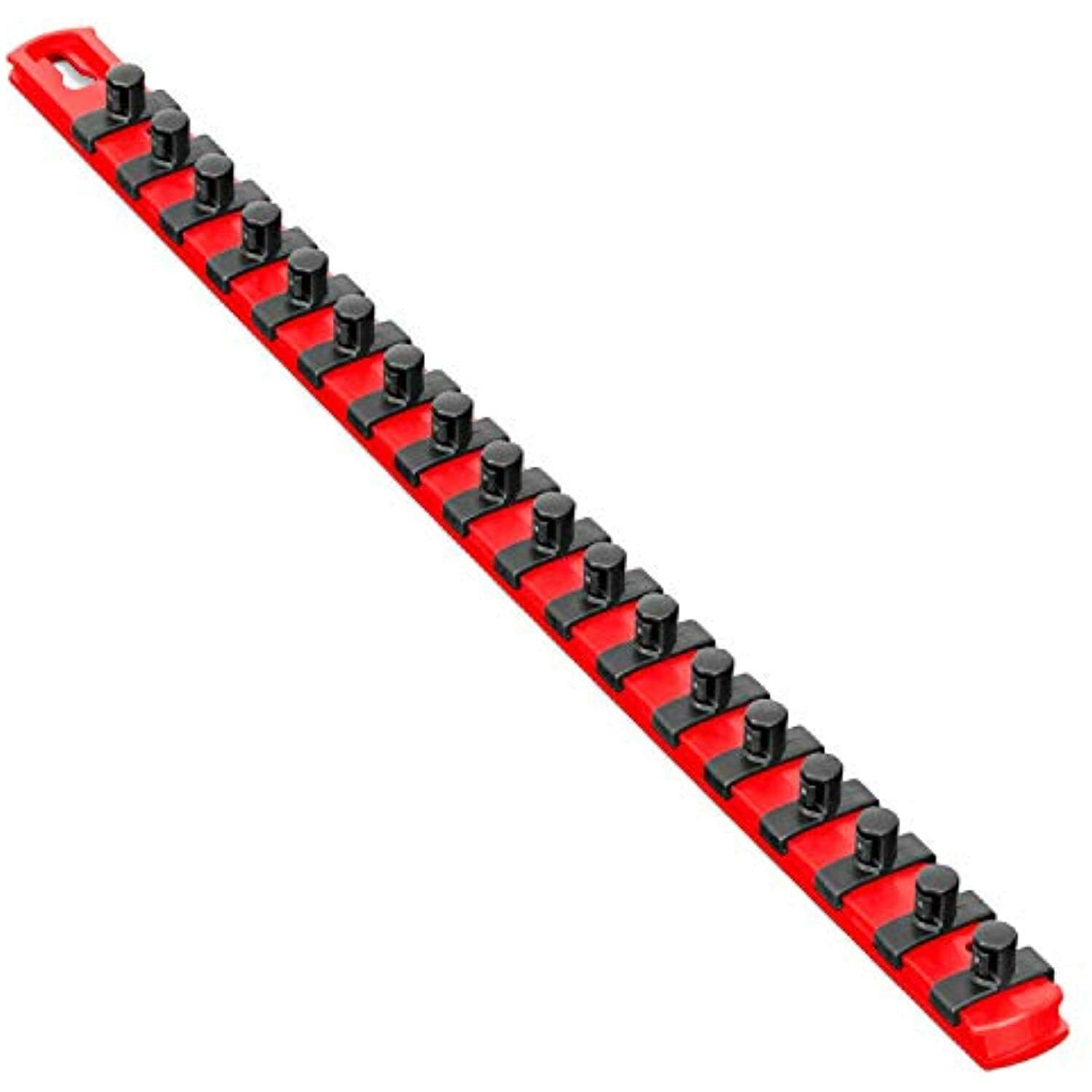 Ernst Manufacturing 18-Inch Socket Organizer with 18 3/8-Inch Twist Lock Clips,