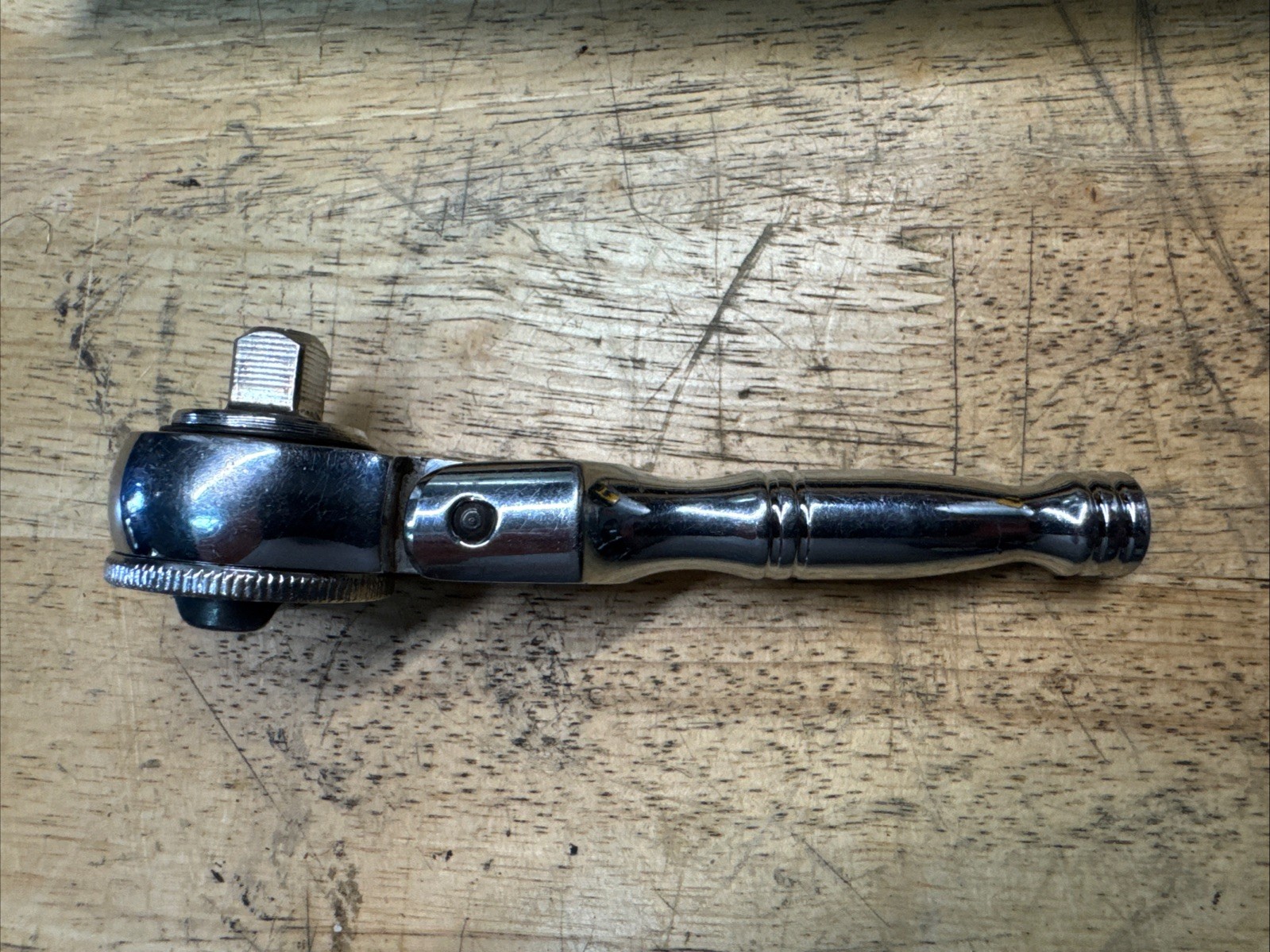 Stubby Flex-Head 3/8″ Drive Ratchet Unbranded 5″ Long Nice! Works Great!