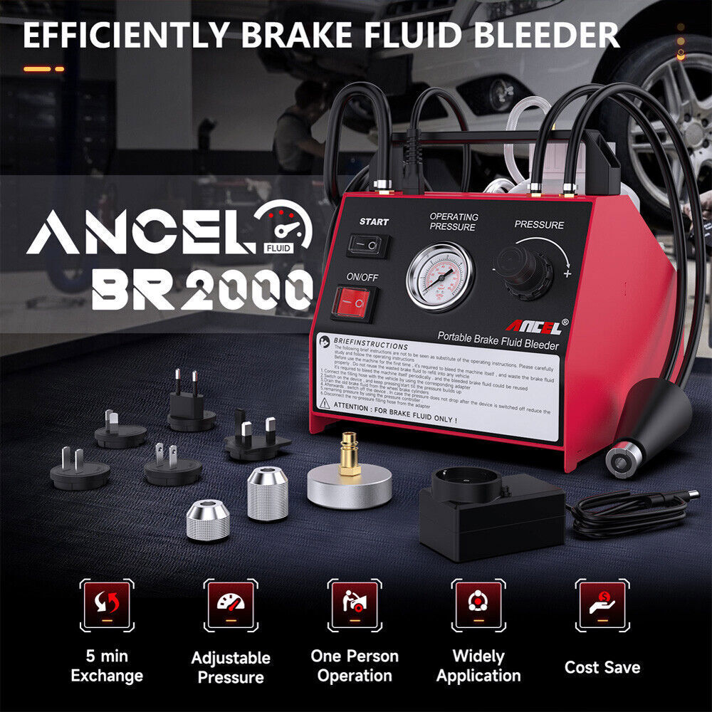 ANCEL BR2000 Car Auto Vacuum Brake Bleeder Tank Fluid Oil Change Pump Oil Tool